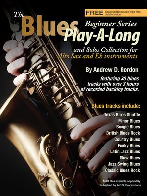 cover image of The Blues Play-A-Long and Solos Collection for Eb (alto) sax Beginner Series